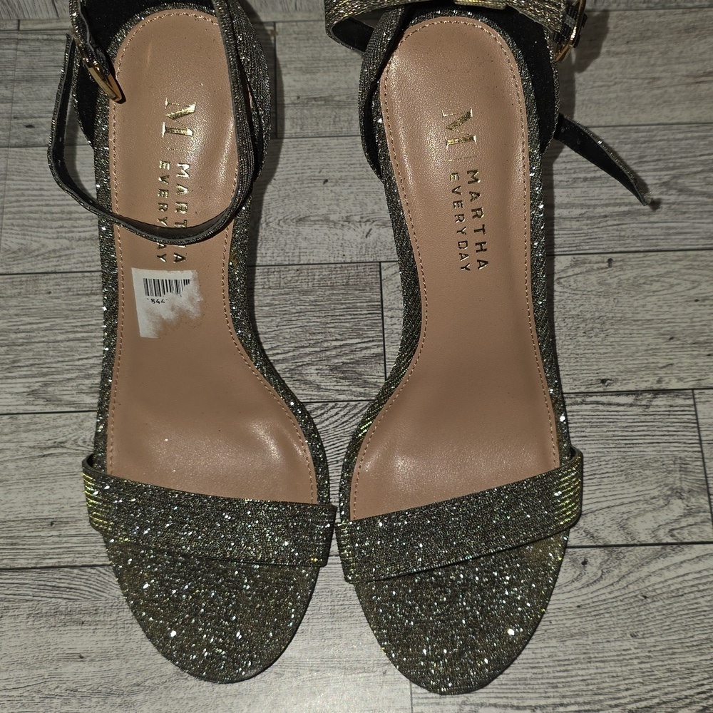Martha Stewart Glittering Black Heels - Picture 2 of 4